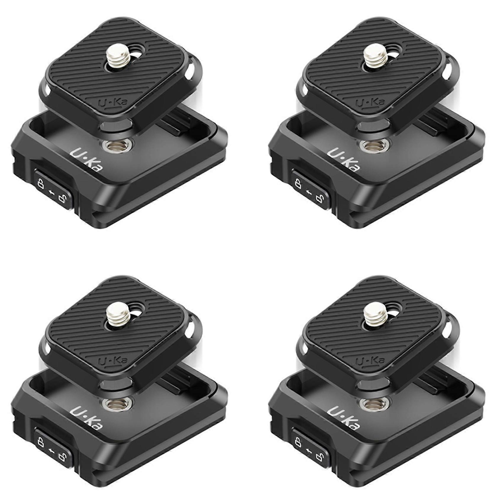 4X ULANZI UKA01 Camera Quick Release Plate Kit Arca/F38 Interface Plate Mount Quick Setup System for Sony/Nikon/DJI/Fuji
