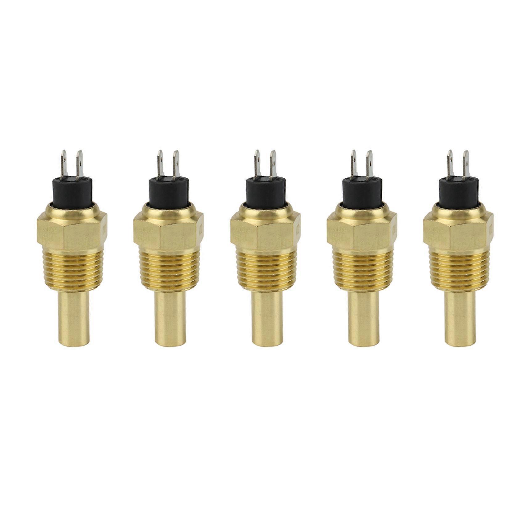 5X for VDO Engine Water Temperature Sensor Oil Temperature Sensor 1/2NPT 21mm Thread for Generator Set
