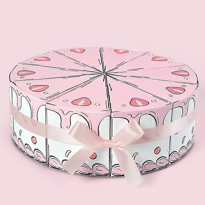 Creative Gift Box Triangle Cake Shape Candy Boxes Wedding Birthday Party Decora