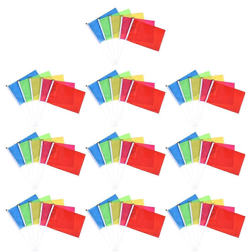 Handheld Flags Assorted Color for Parade Waving with 50Pcs Quantity