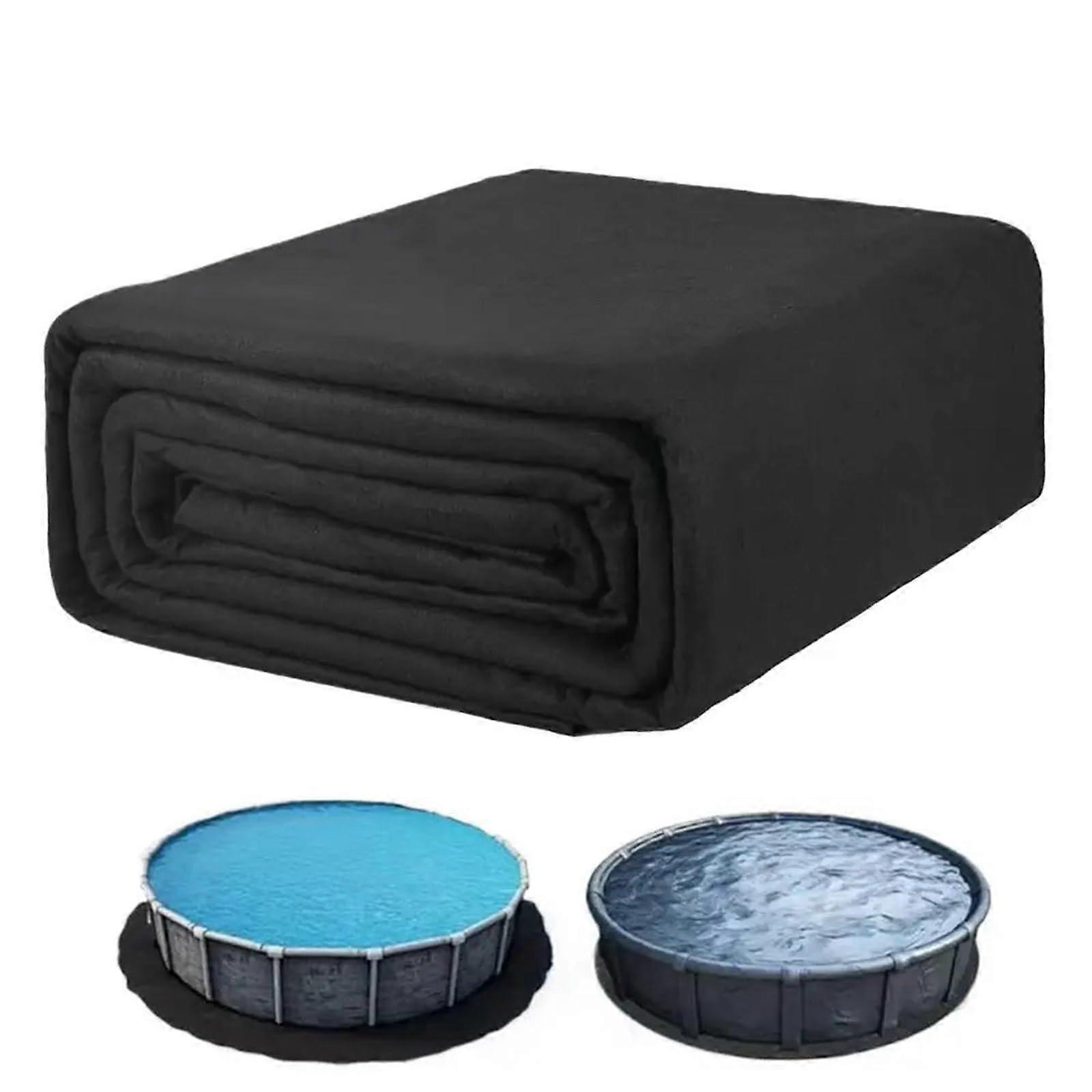 Above Ground Pool Liner Pad 3.05m Round PunctureResistant Floor Protector for Outdoor Pools