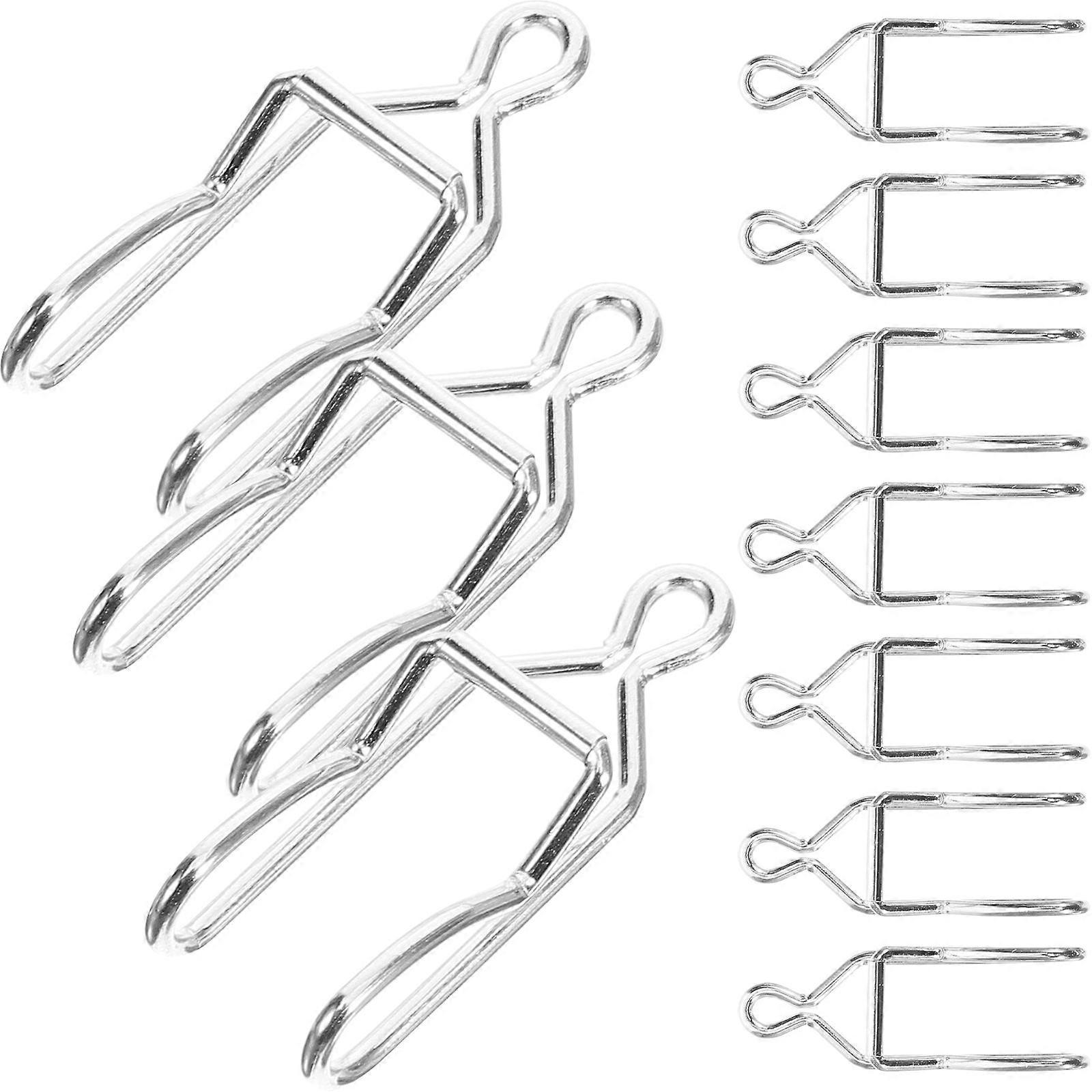 Silver Pocket Watch Chain Clips Iron Material for DIY 50Pcs Accessory Set