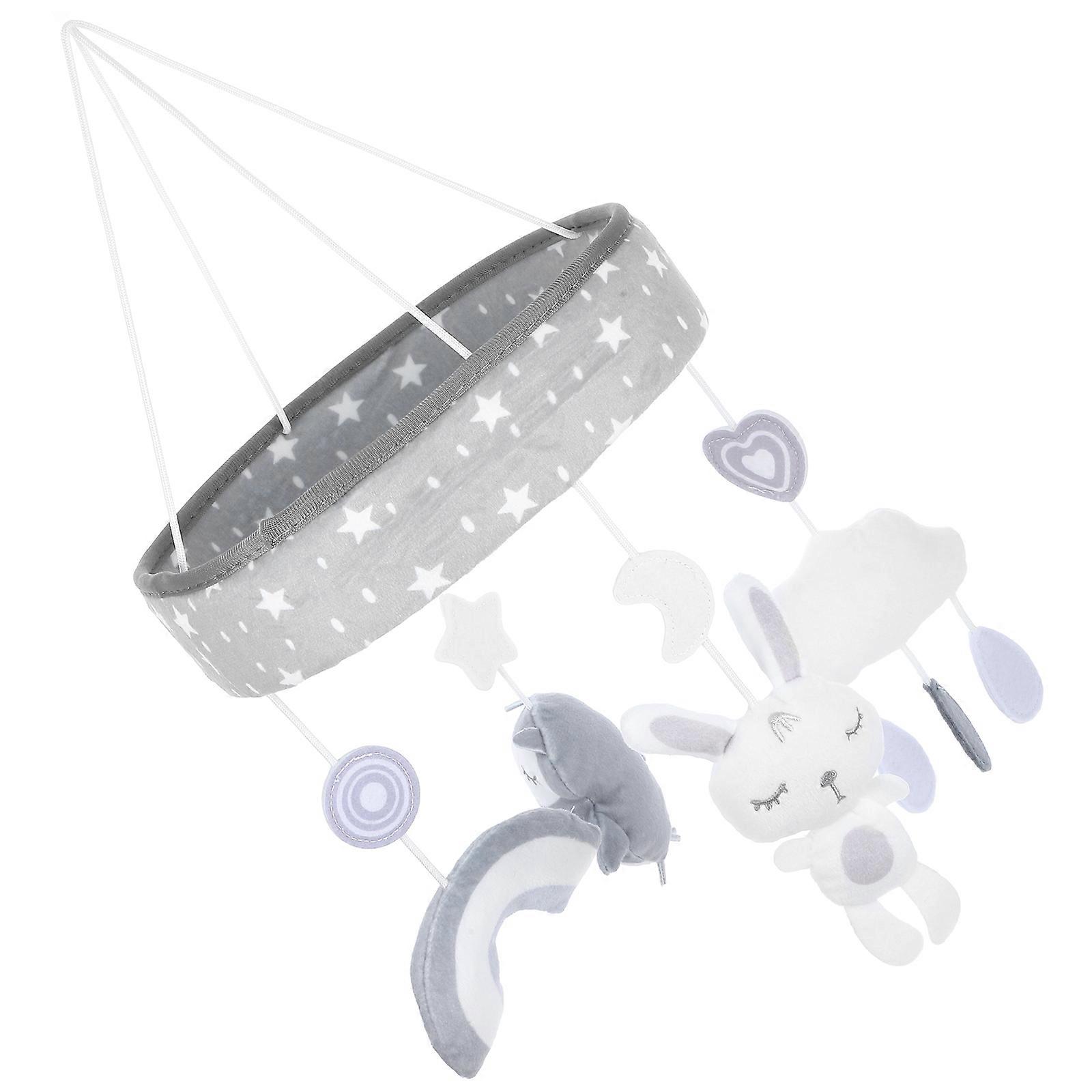 Mobile Toy for Playing Grey Plush Hanging Decoration