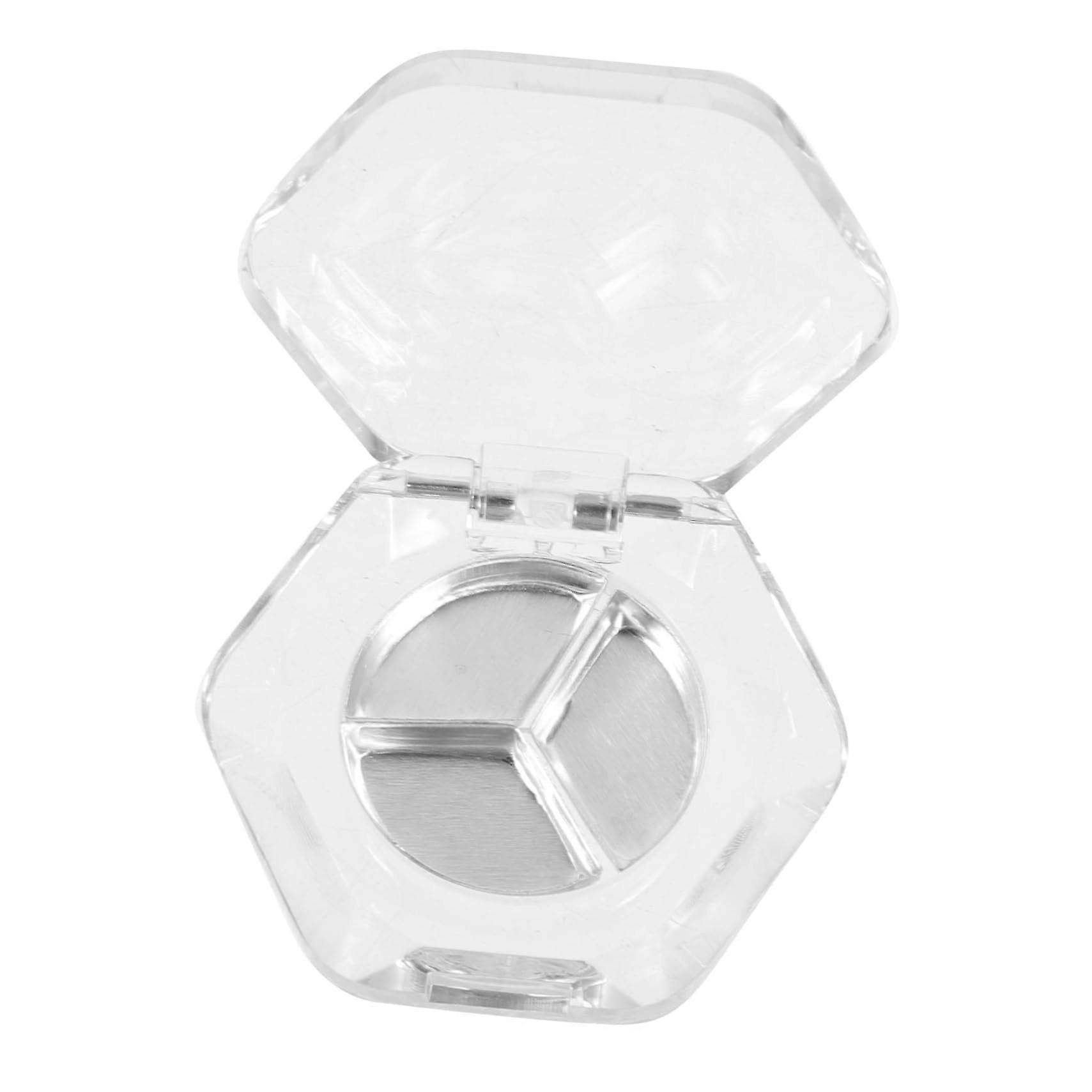 Empty Eyeshadow Palette with 8pcs Hexagon Makeup Palette Pans for Blush and Eyeshadow Replacement