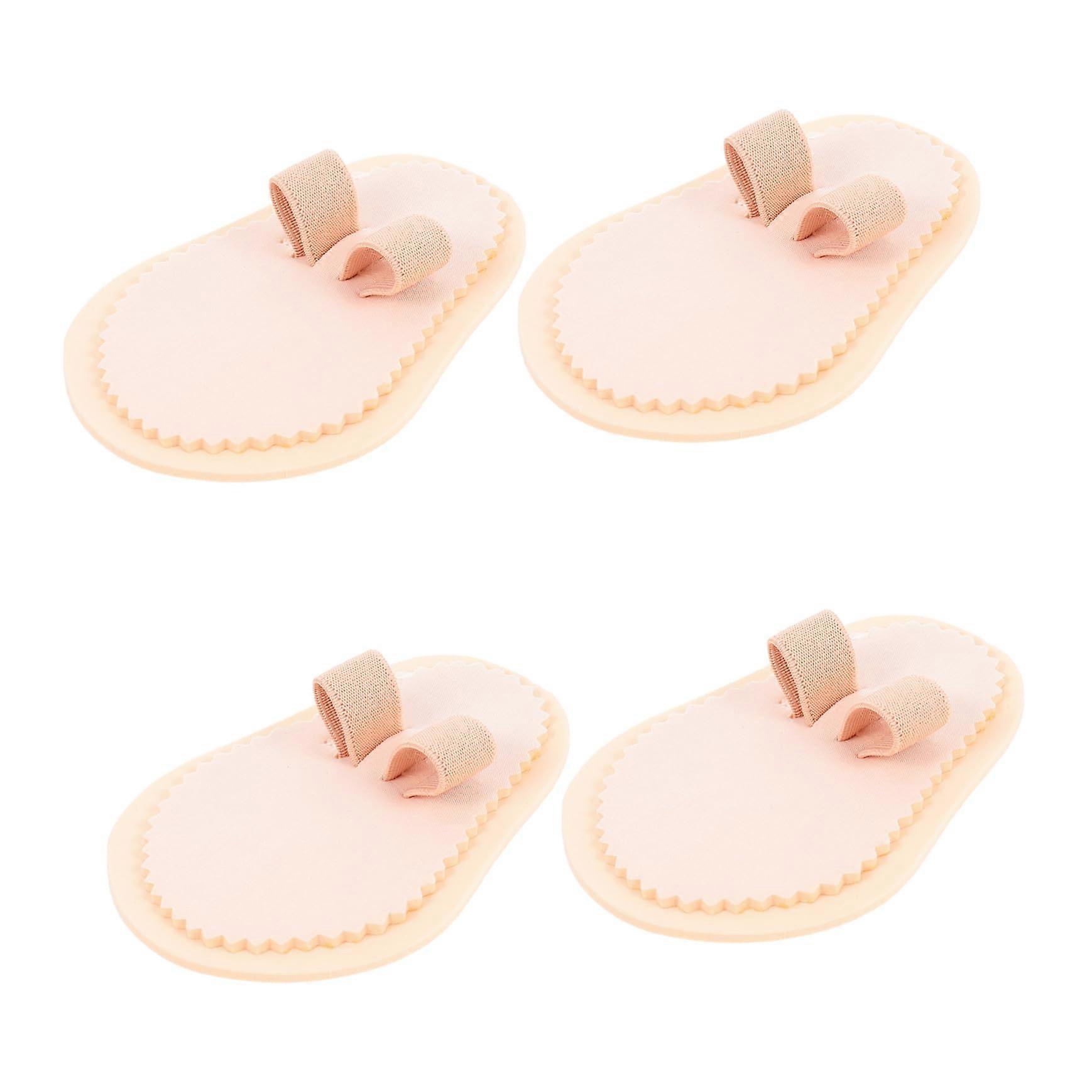 Toe Straightener and Forefoot Pad Set, Toe Alignment Support, Pressure Relief, Washable 4pcs