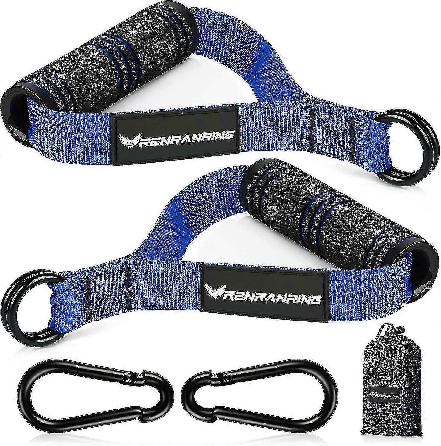 2025 Gym Exercise Handles - compatible Attachments compatible Cable Machine Pulleys, Resistance Bands, and Strength Trainer, Pull Down Workout Accesso