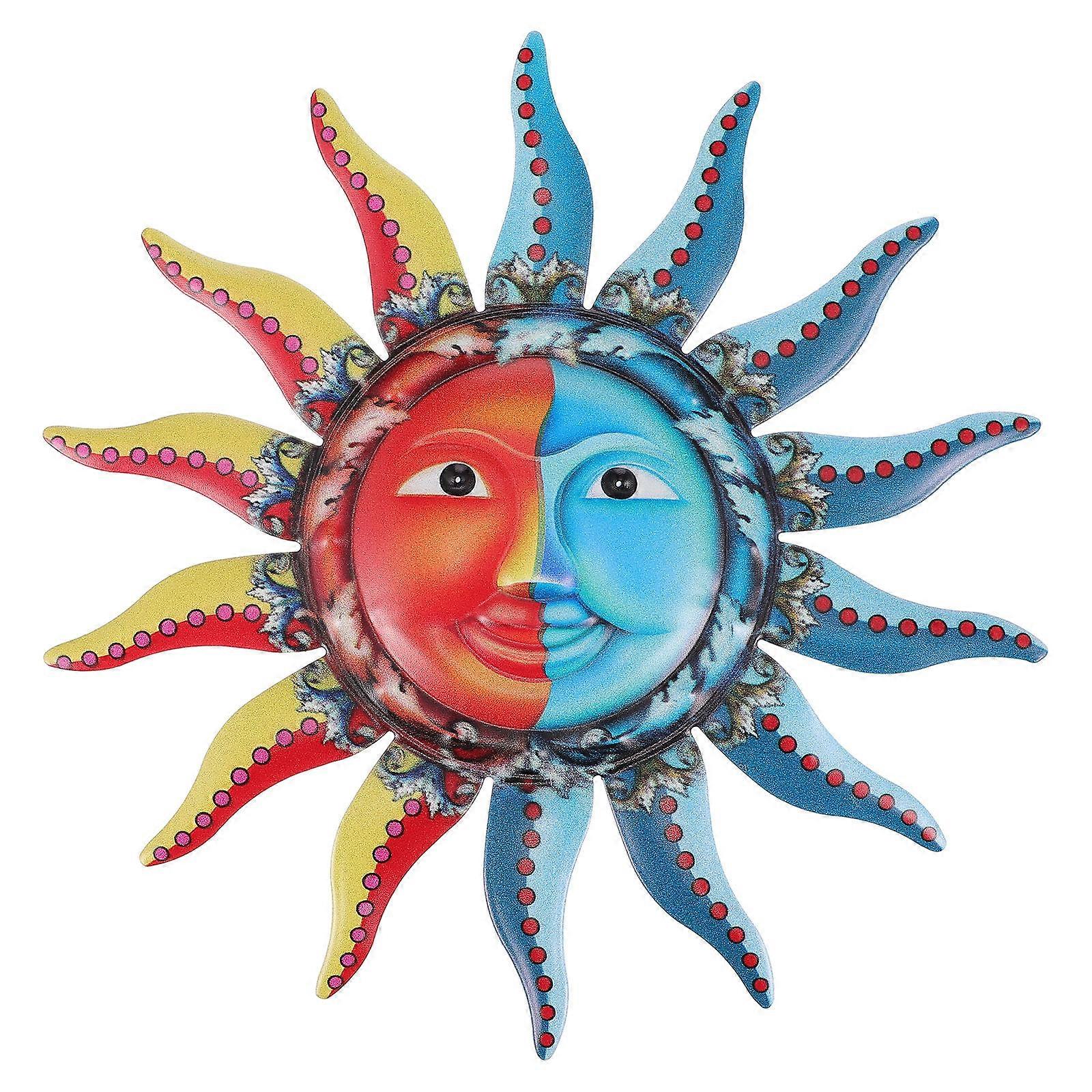 Assorted Color Sun Wall Decor Iron Art Craft for Wall Hanging