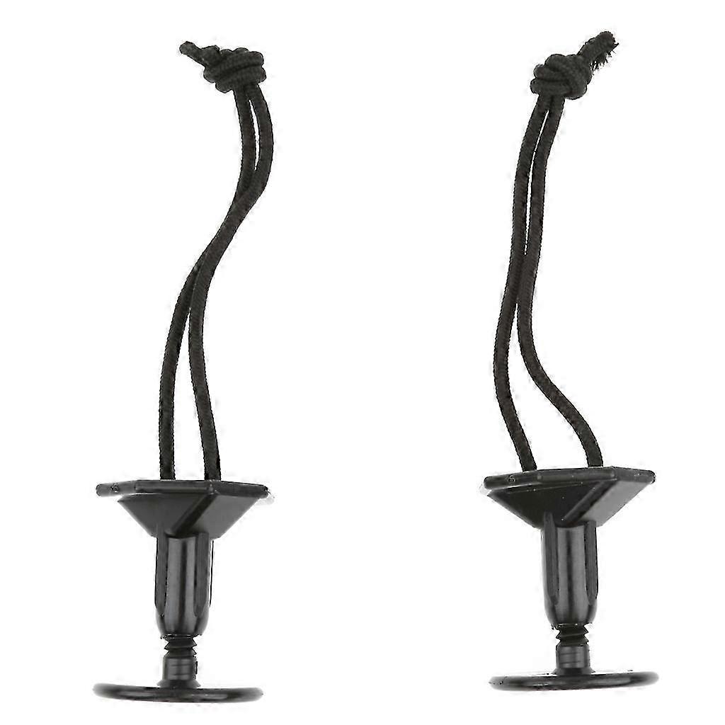 2026 2x Black Plug Surfboard with 12cm Cord Chain Strap