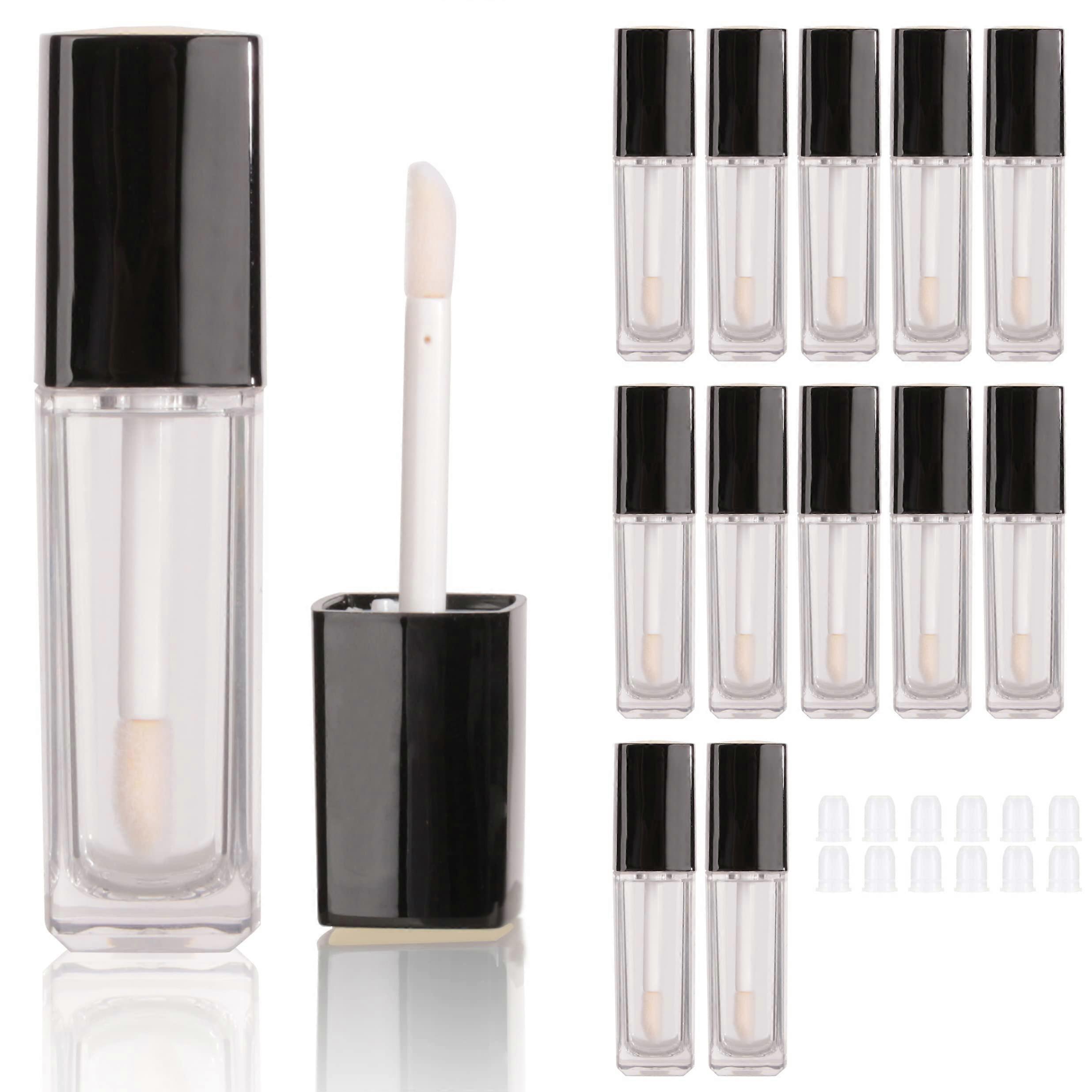12 Pcs 6ml Refillable Lip Gloss Tubes Empty Containers LeakProof Travel Size DIY Balm Packaging