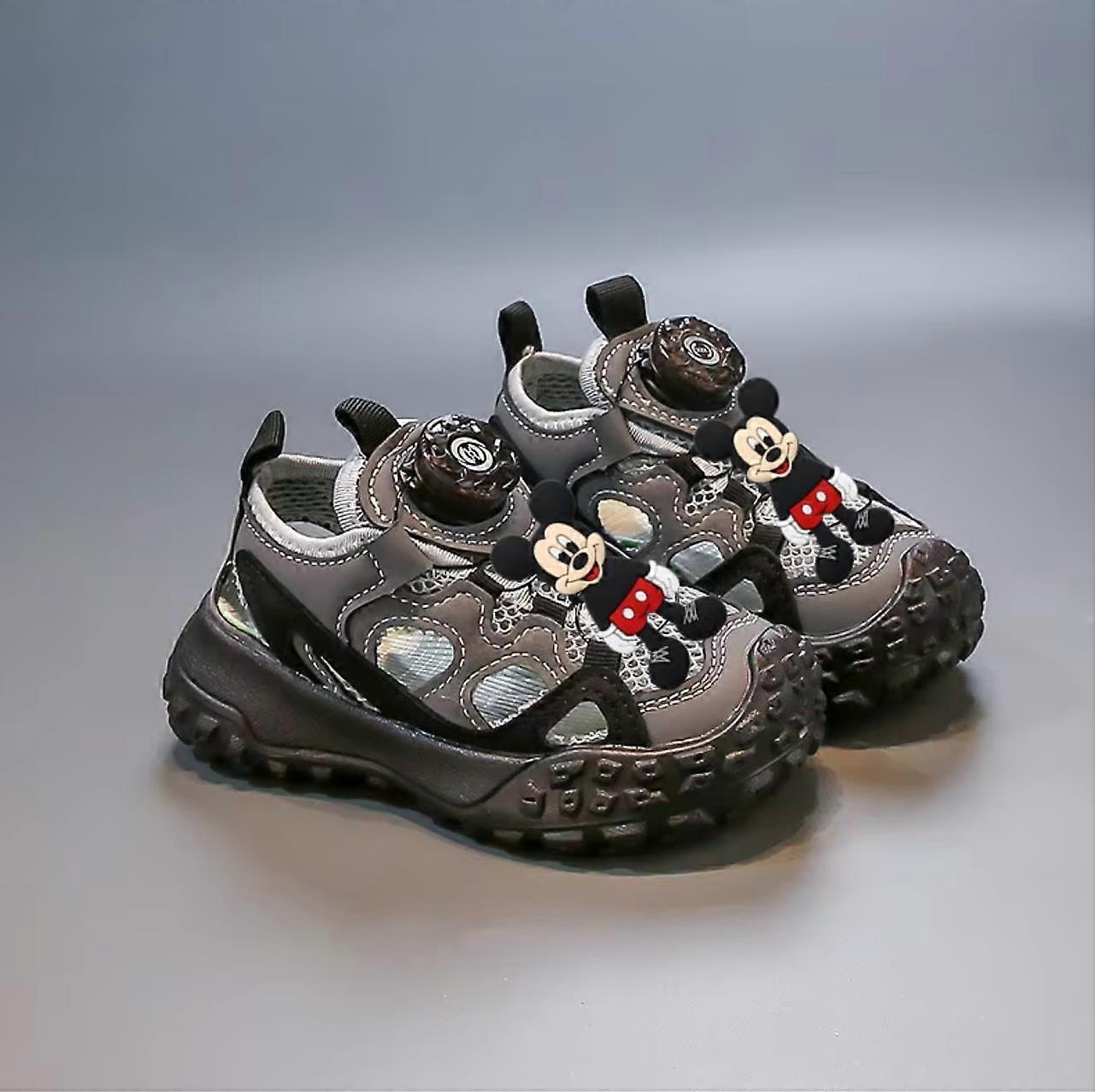 Summer Non-slip Breathable Girl Mesh Sneakers Disney Soft Sole Casual Shoes Mickey Mouse Beach shoes Boy Outdoor Sports Sandals