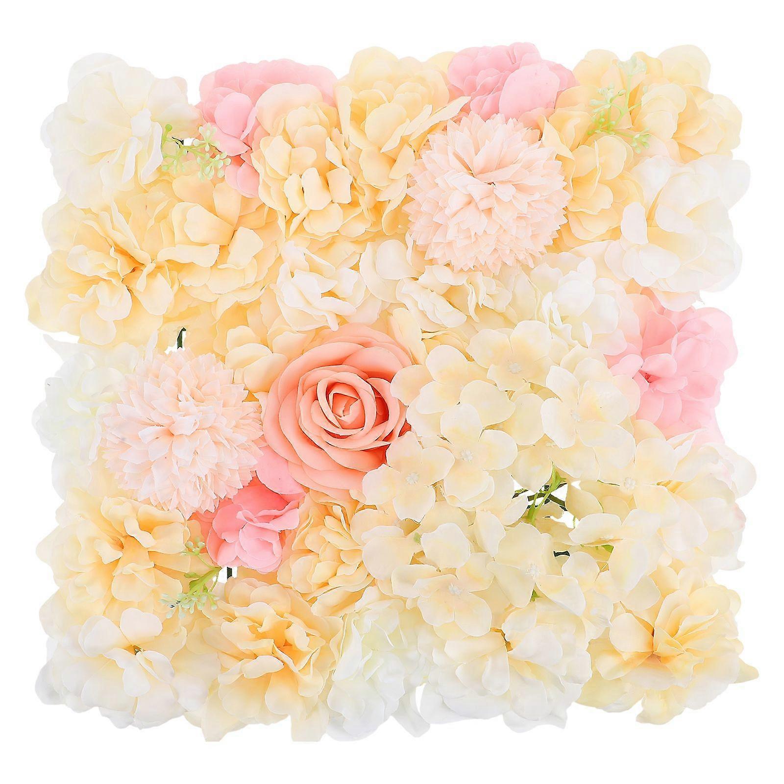 Simulation Artificial Flowers Wall Photography Background Decorative Flower Wall