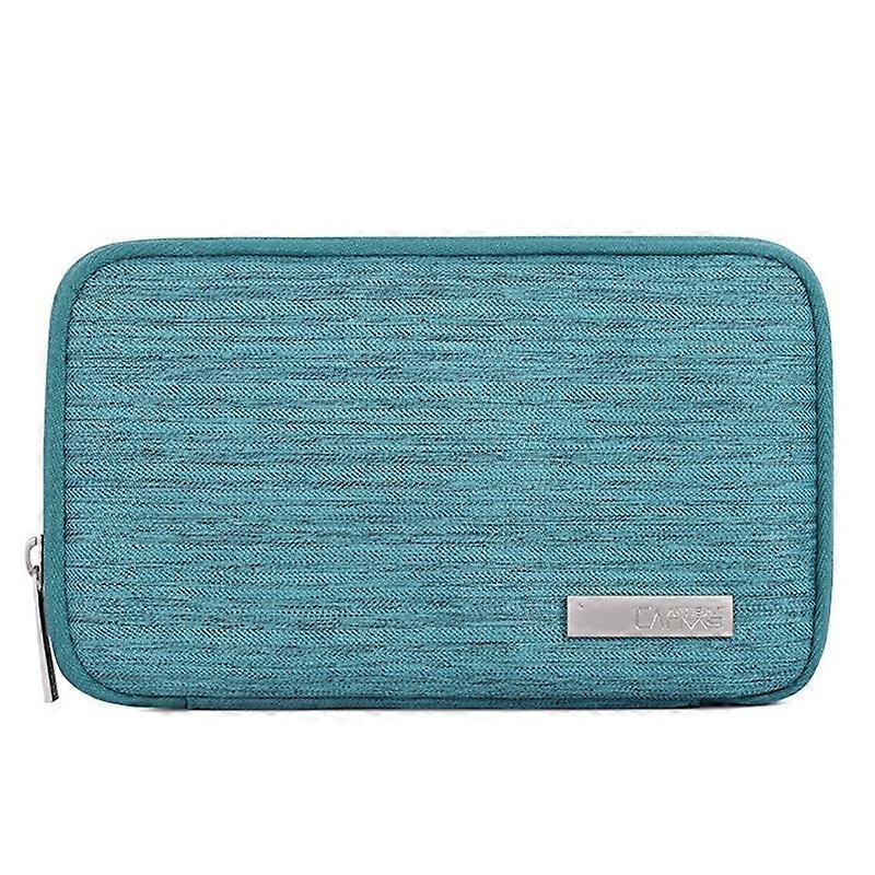 CANVASARTISAN L28-S21 Solid Color Cloth Texture Polyester Digital Accessories Organizer Storage Bag 