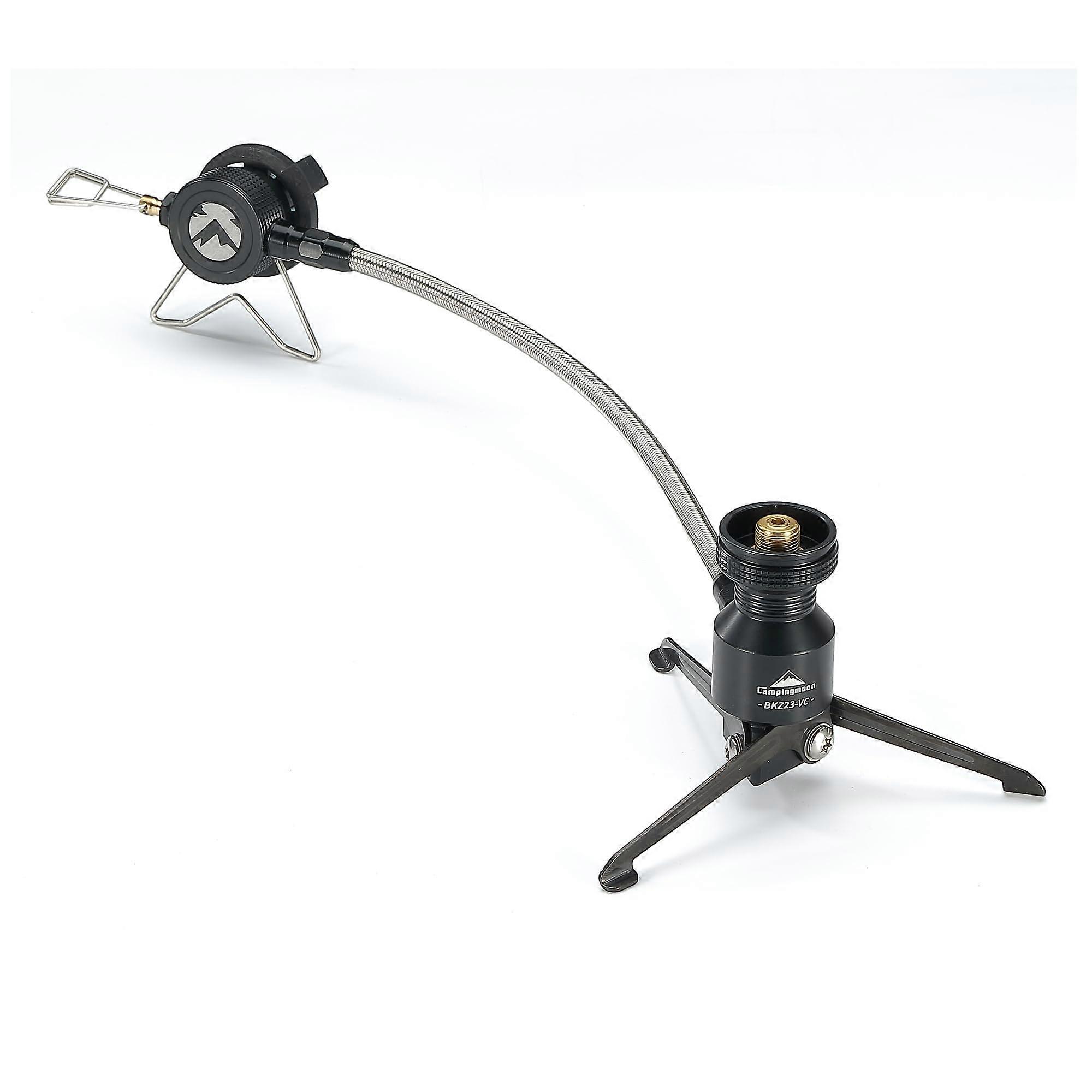 Camping Stove Adapter with Quick Gas Connection, Stand Type Butane Hose Connector for Camping