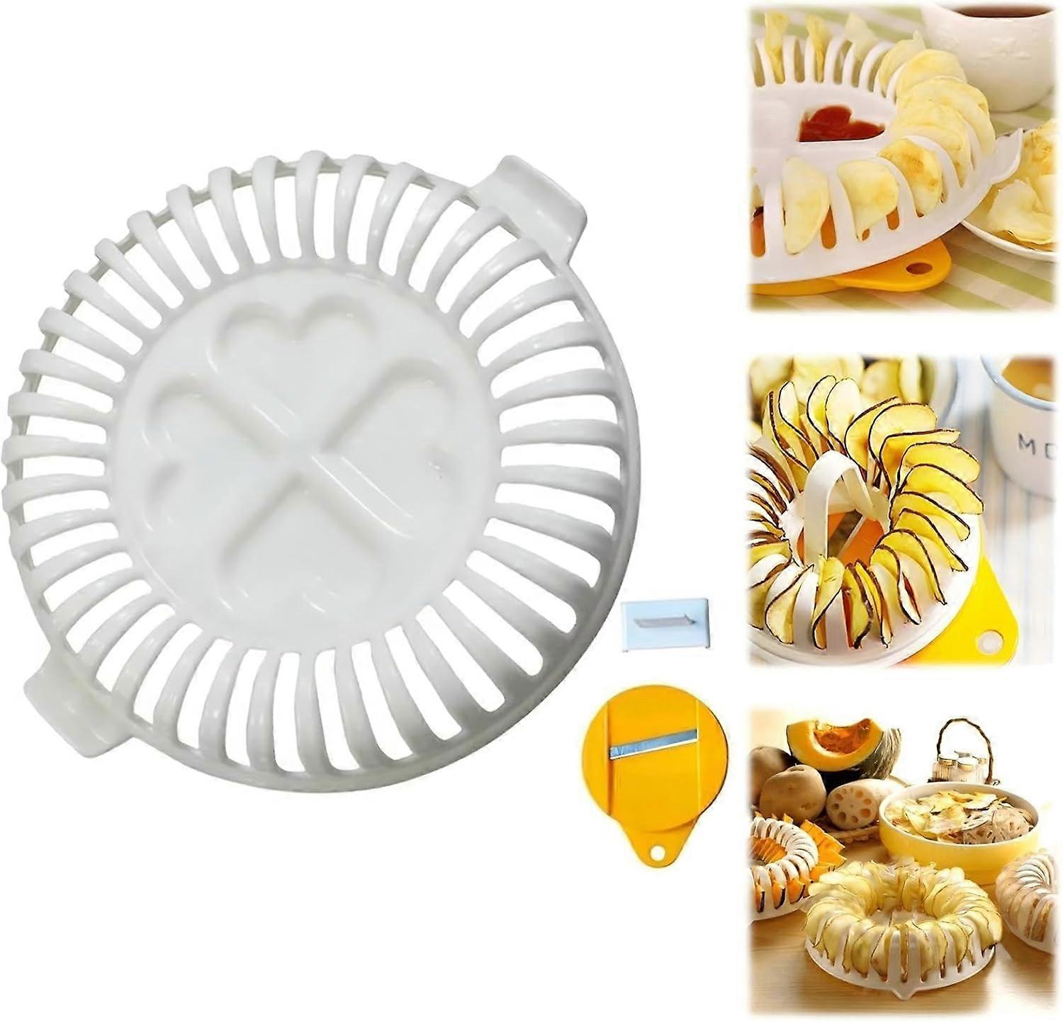Microwave Potato Chip Maker Oil Tray for Quick Healthy Vegetable Snacks and Easy Cooking