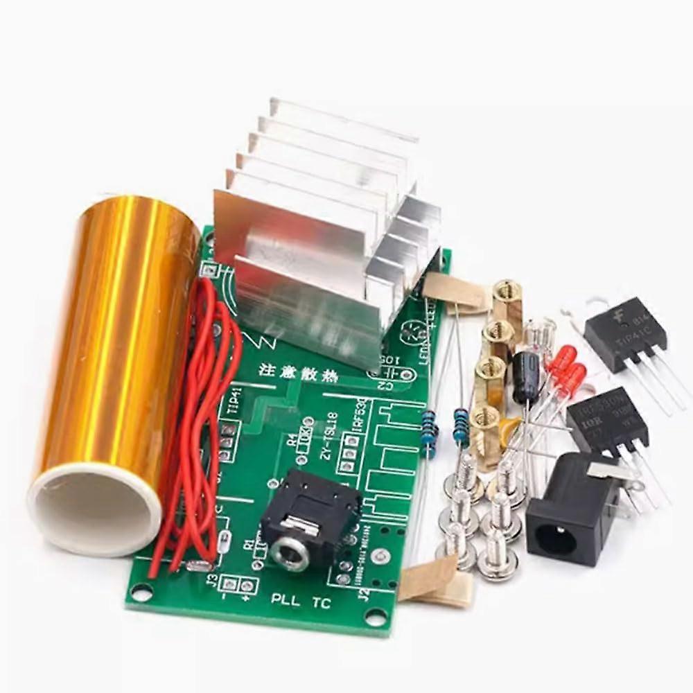 DIY Coil Kit with Bright Plasma Arcs and Wireless Power Transfer Plasma Speaker Set