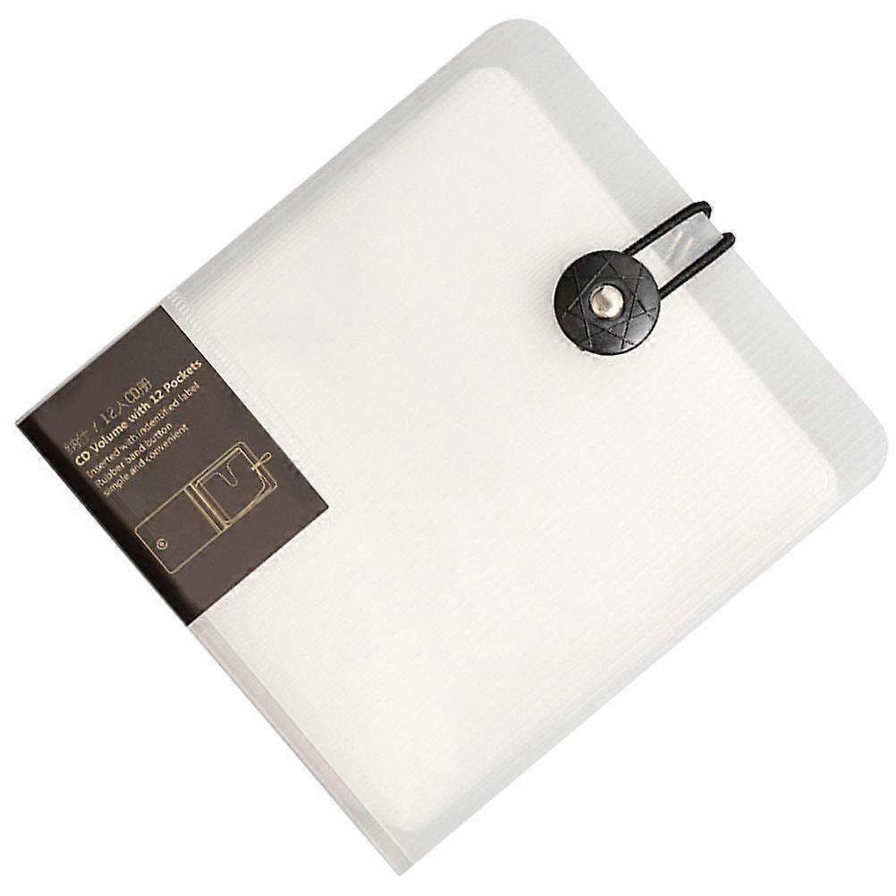 CD Case Binder 12-Capacity CD Storage Book CD Storage Container CD Organizer