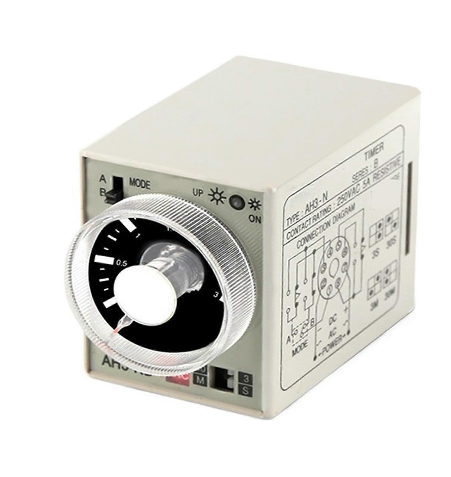 Time Delay Relay AH3NB Adjustable 24V 220V MultiSegment Digital Timer with Socket and Memory