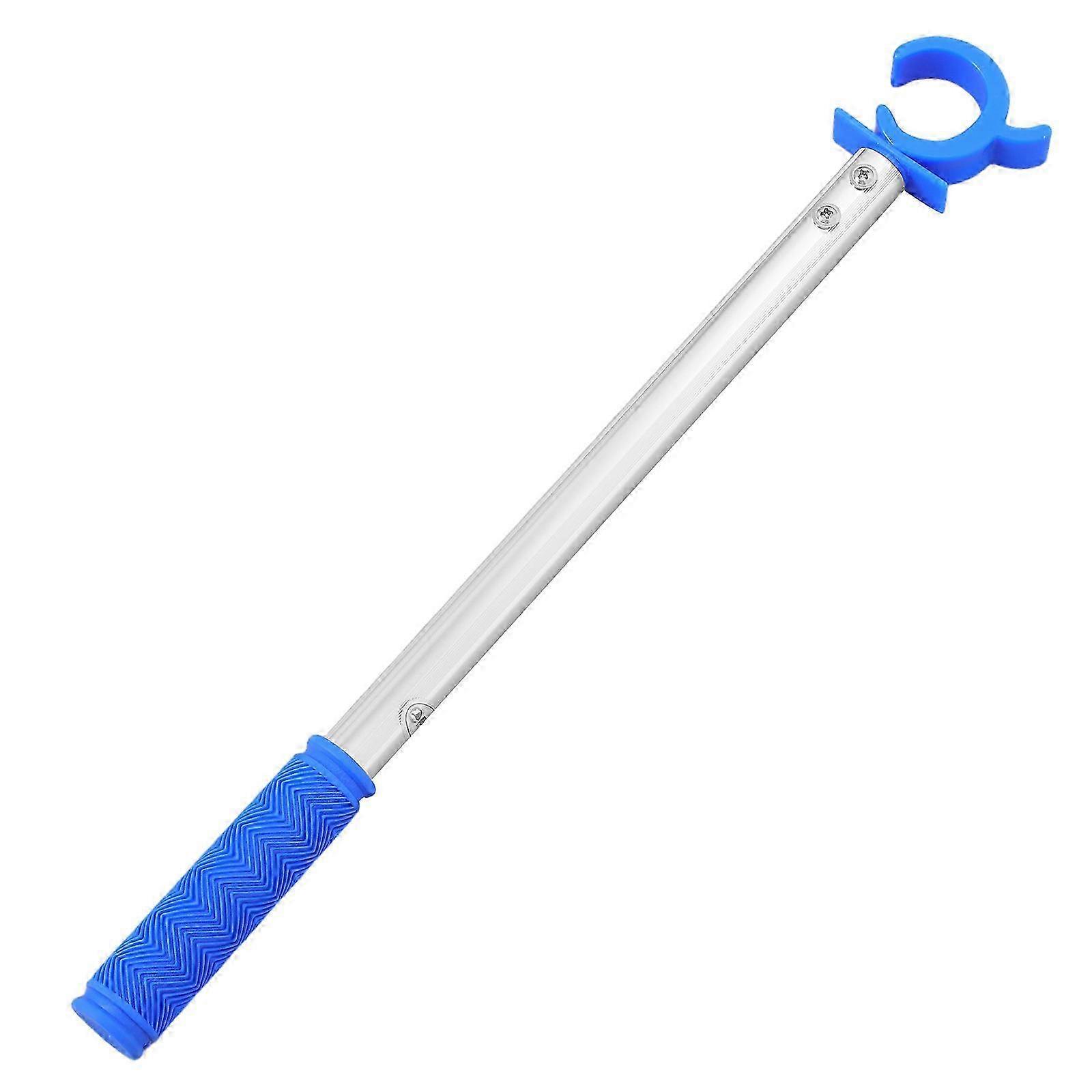 Blind Wand Awning Window Open Pole For High Window Operation Rod Shape Silver 1Set