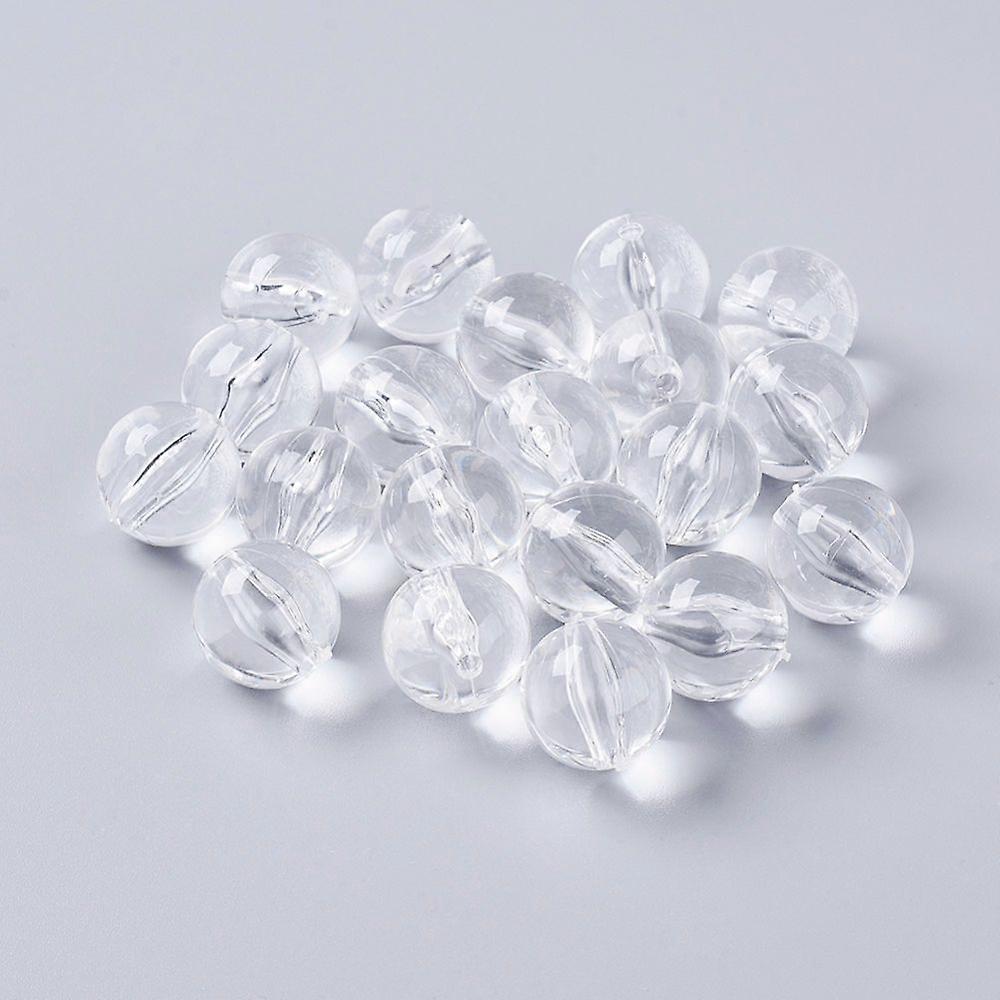 Acrylic Beads Round Clear 16mm hole: 2mm 210pcs/500g