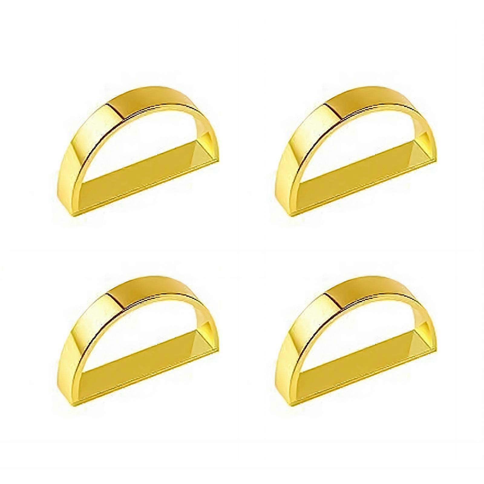 4Pcs Elegant Metal D Shape Napkin Holders With Secure For Formal Dining And Table Decorations Multicolor