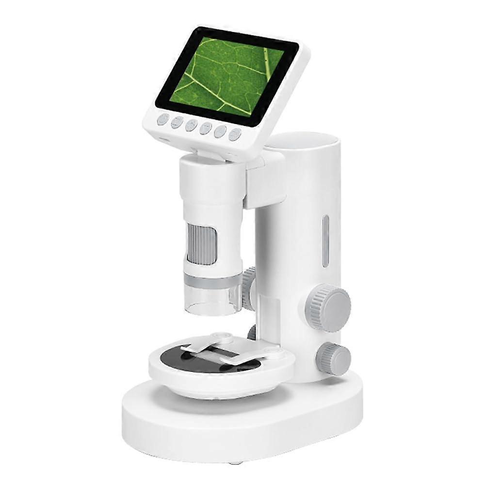 Digital Microscope for Kids 1000X Magnification 3.5'' Foldable Screen RGB Lighting 32G Storage