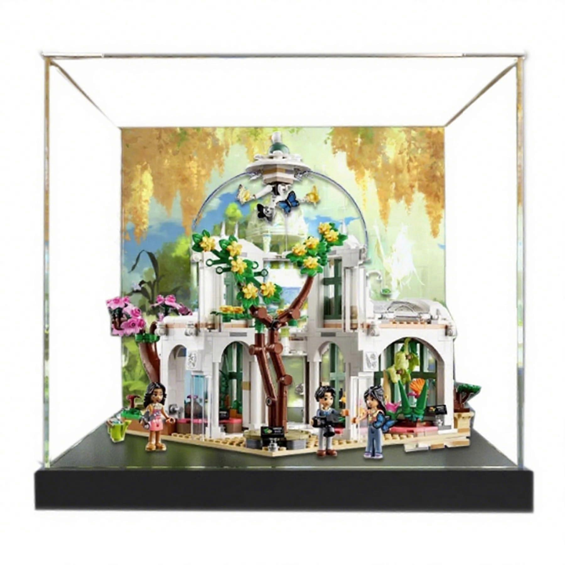 Display Case Acrylic Box for  41757 Botanical Garden Set, Clear Dustproof Protective Storage