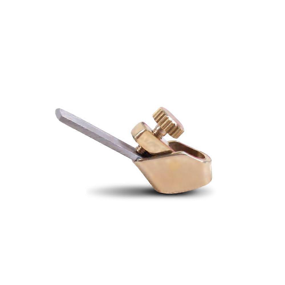 Violin Finger Plane for Luthier Woodworking, Solid Brass Convex Bottom, Precision Curved Shaping