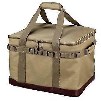 Khaki Outdoor Camping Picnic Bag Hiking Picnic Storage Bag Food Bag Large Storage Light Tableware Picnic Bag jn