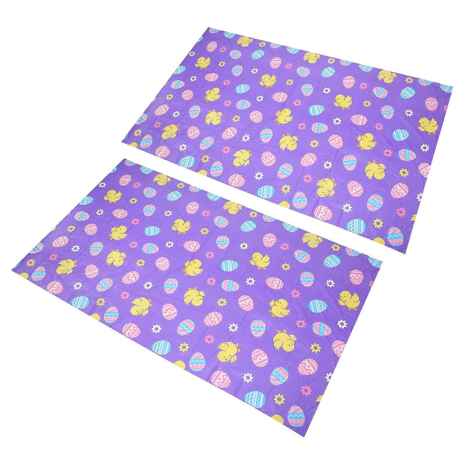 Protect Table Surface Rectangular Tablecloth Holiday Decoration 229X137CM 2Pcs