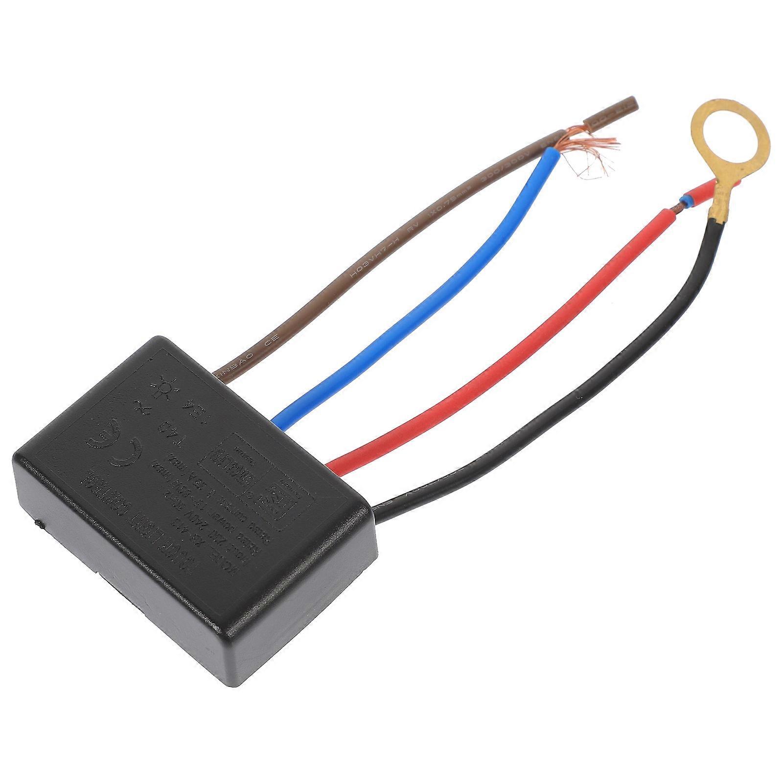 Touch-Control Table Lamp Switch with Illuminated Dimmer