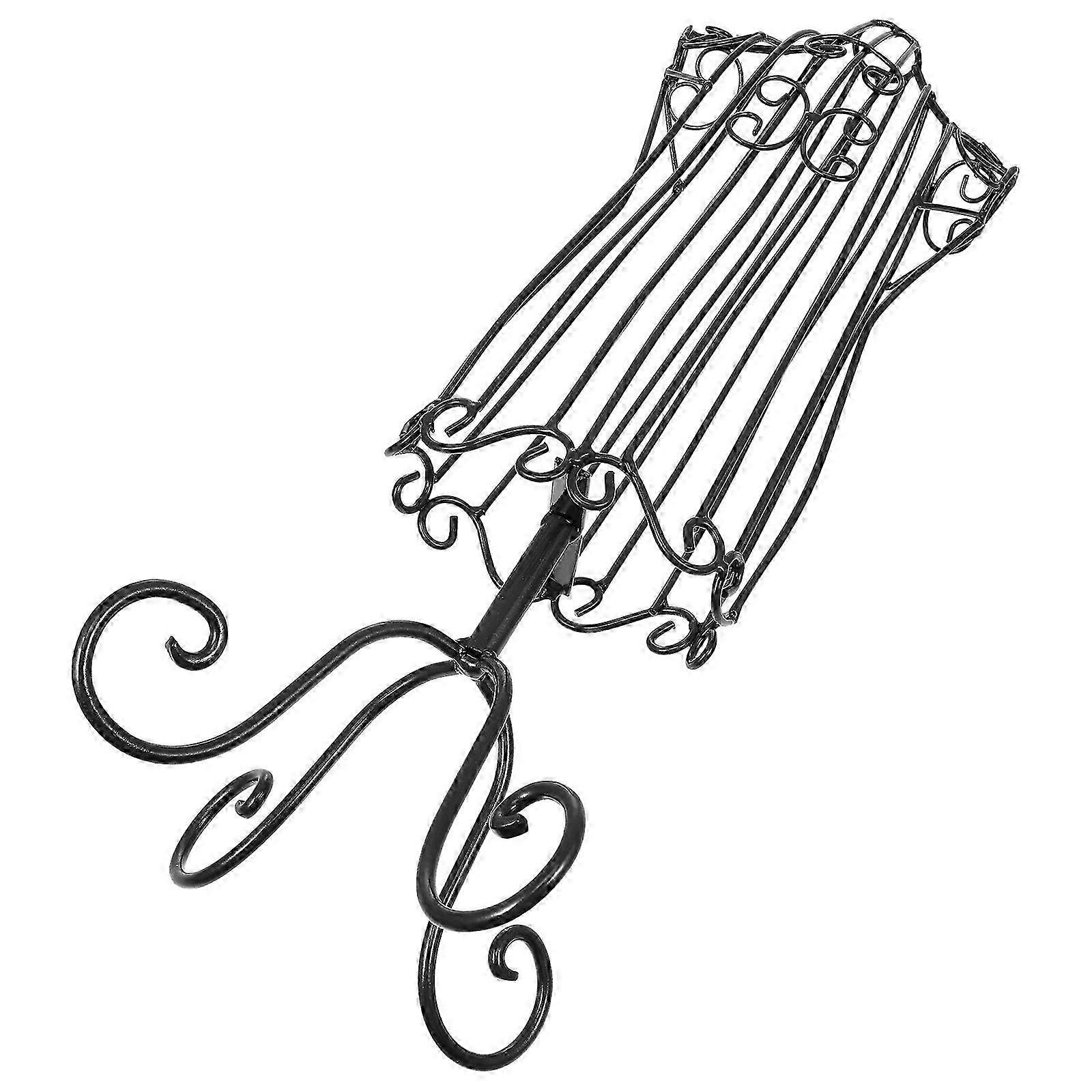 Black Iron Puppy Clothes Display Rack