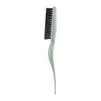 Nylon Bristles Teasing Hair Brush,Curls Training Hair Brush with Rattail Handle Comb Thin Thick Hair to Create Volumes