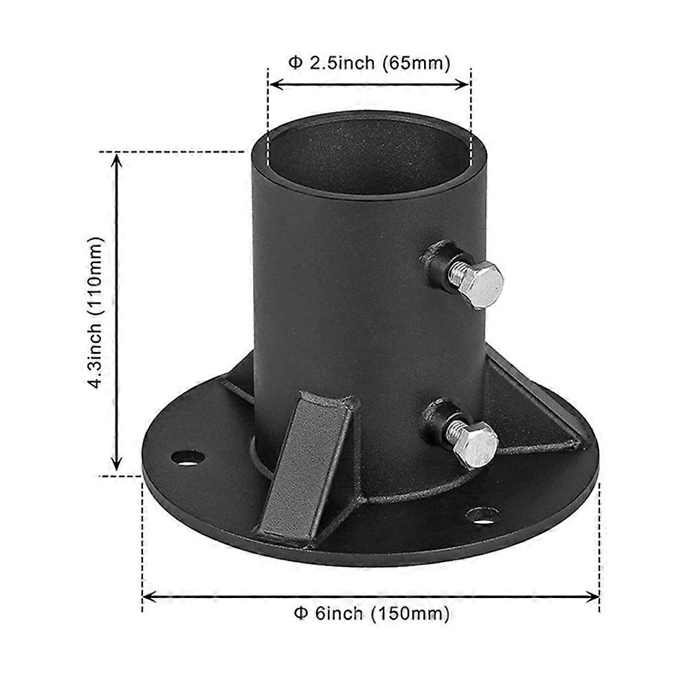 Sturdy Steel Chain Link Fence Post Base for Multiple Applications- Easy