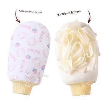 Double - Side Cartoon Bath Scrub Towel for Women, Fine Sand, Home Bathing, Bubble - Making, Dust Removal