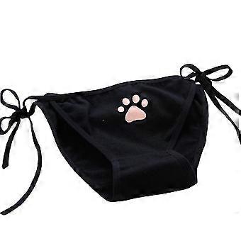 Frauen Slips Niedliche Klauenbandage Mitte Taille Sexy Lolita Höschen Unterhose Cartoon Unterwäsche für Bedroo