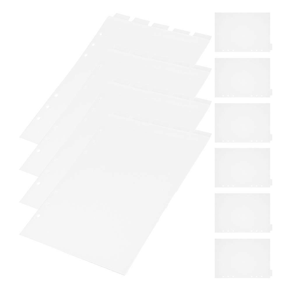 Notebook Dividers Binder Dividers for Document Separation 10 Sheets PVC