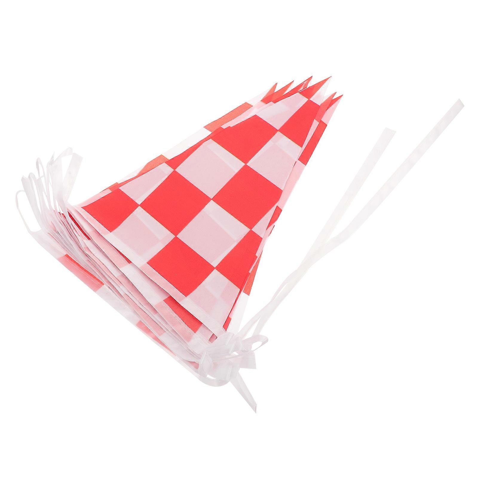 Checkered Flag Small Checkered String Flag for Race Car Hanging 2 Strings