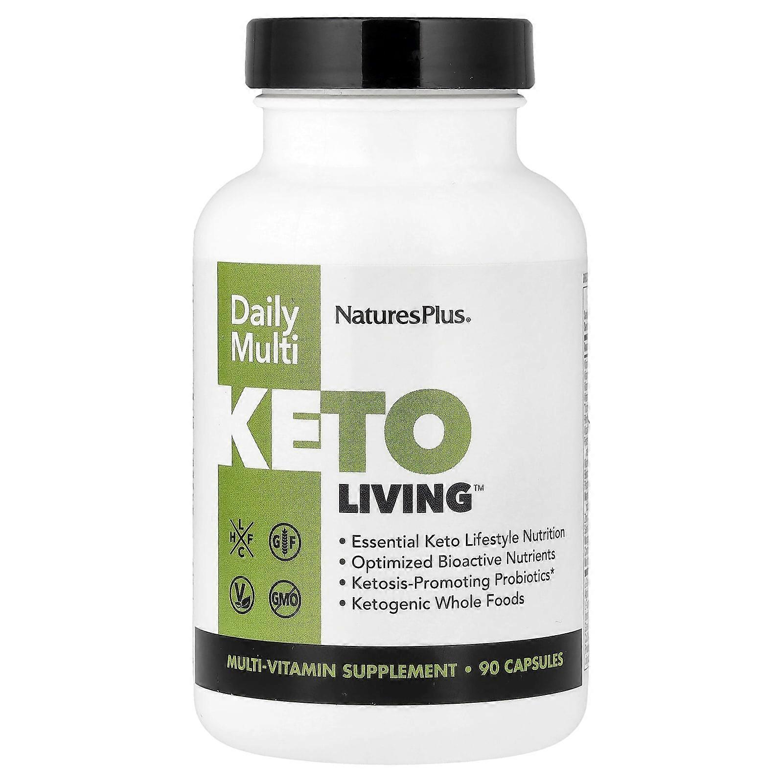 Nature's Plus, KetoLiving, Daily Multi, 90 Capsules