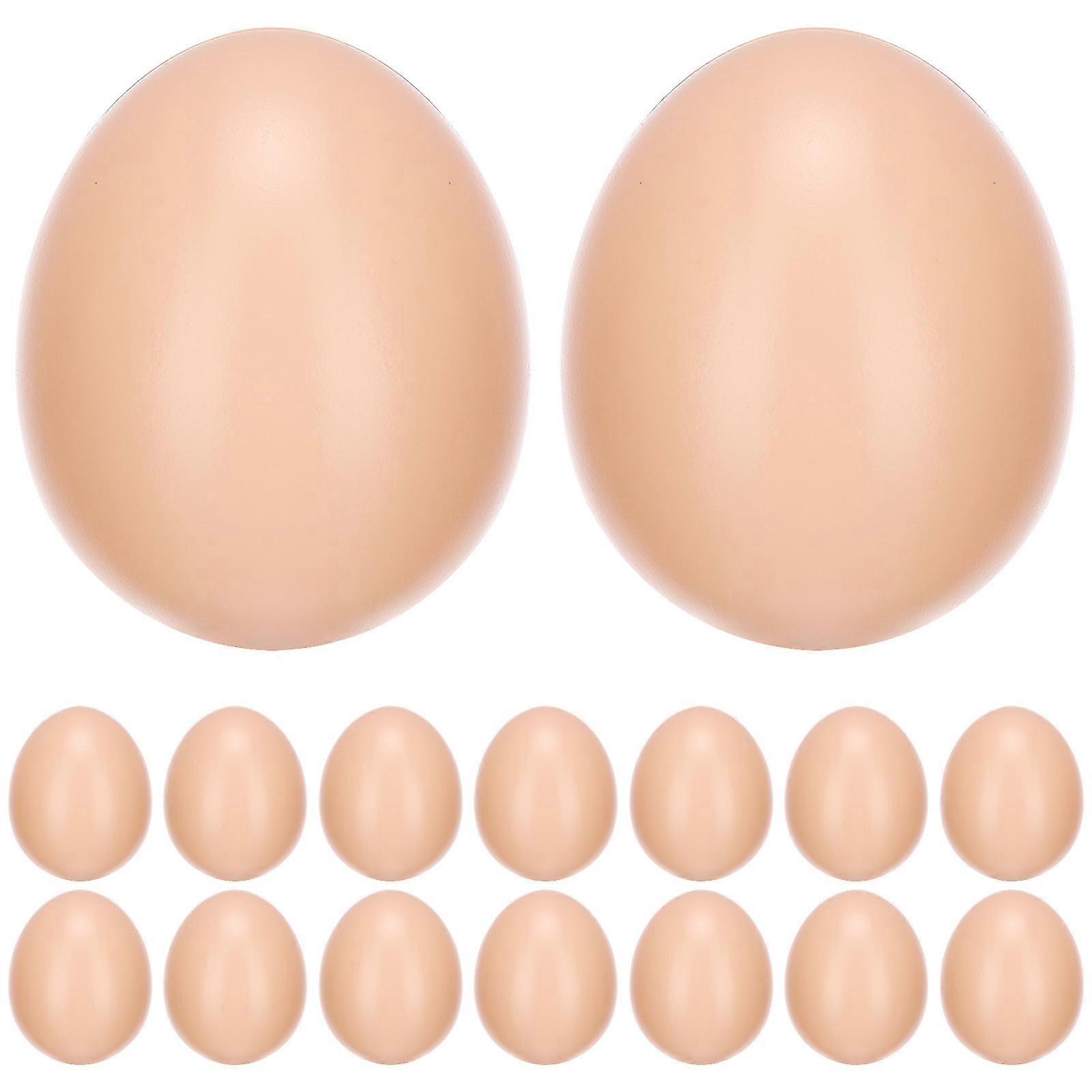 Kids DIY Artificial Chicken Eggs for Easter Simulation Egg 20Pcs Plastic