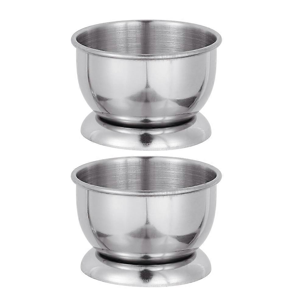 Stainless Drinking Cup Small Tea Cup for Home 2Pcs Stainless Set