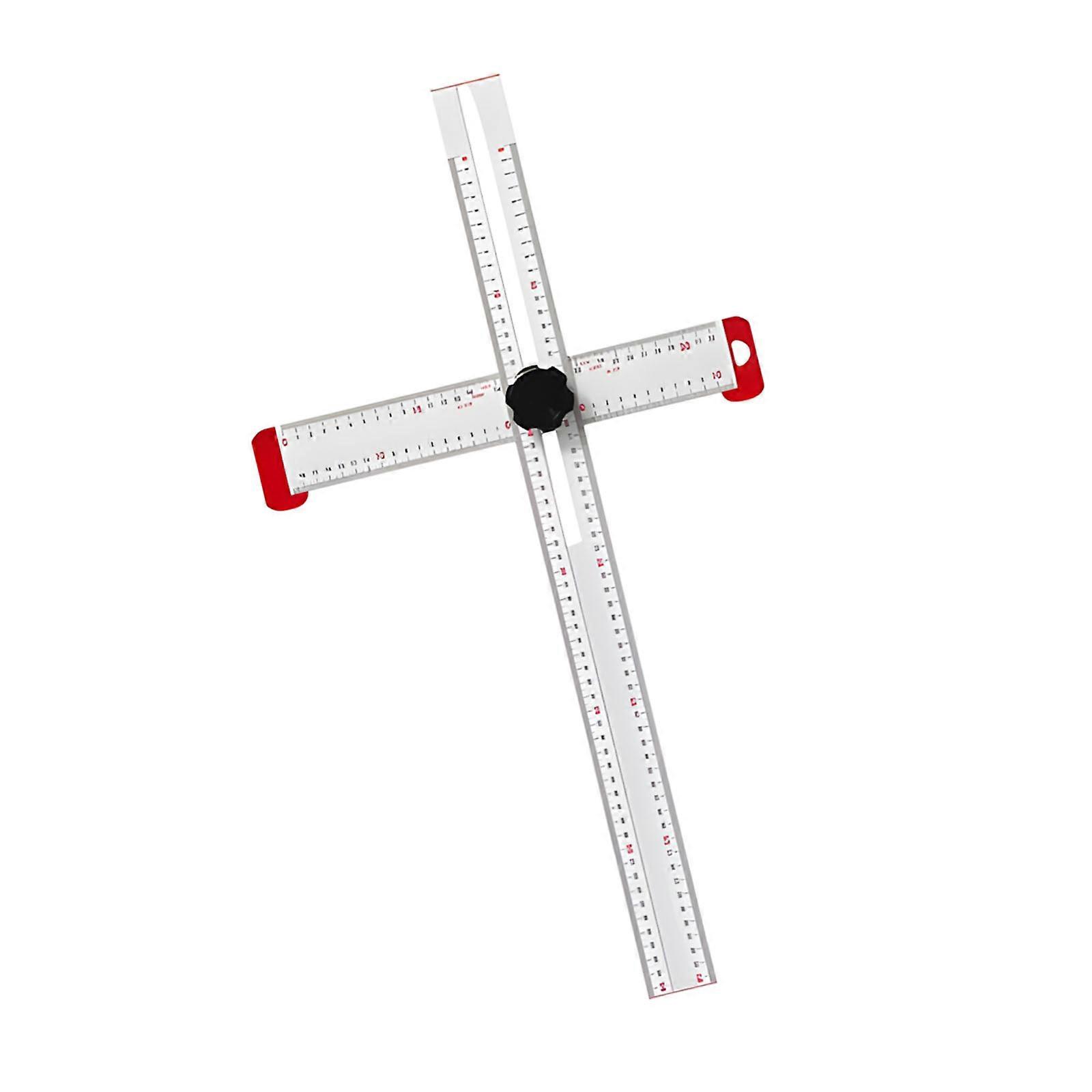 Strong 4 Function Measuring Tool Perfect For Builders Contractors And DIY Enthusiasts  silver