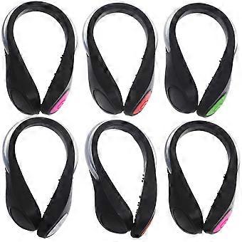 Safety LED Shoe Clip Lights 6Pcs for Night Gear Lamps