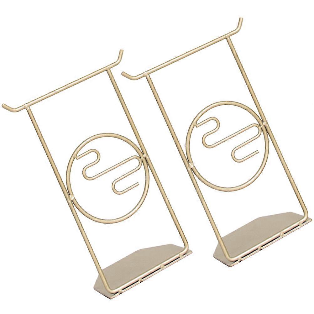 Metal Book Holder for Multi-Function Bookend 2Pcs Design