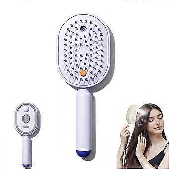 Electric Steam Hair Brush 3 in 1 Spray Massage Comb with Fine Mist, Anti Static