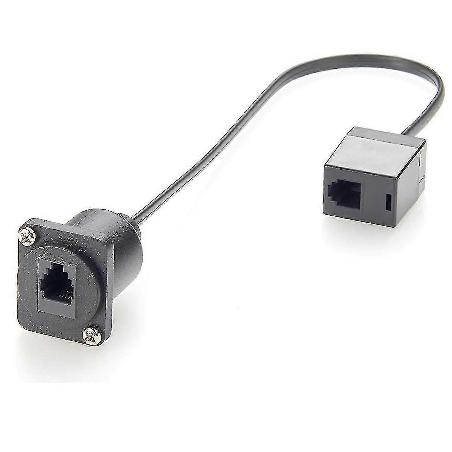 XLR Panel/D-Type Panel Mount Cat.3 RJ11/RJ9 4p4c Cable