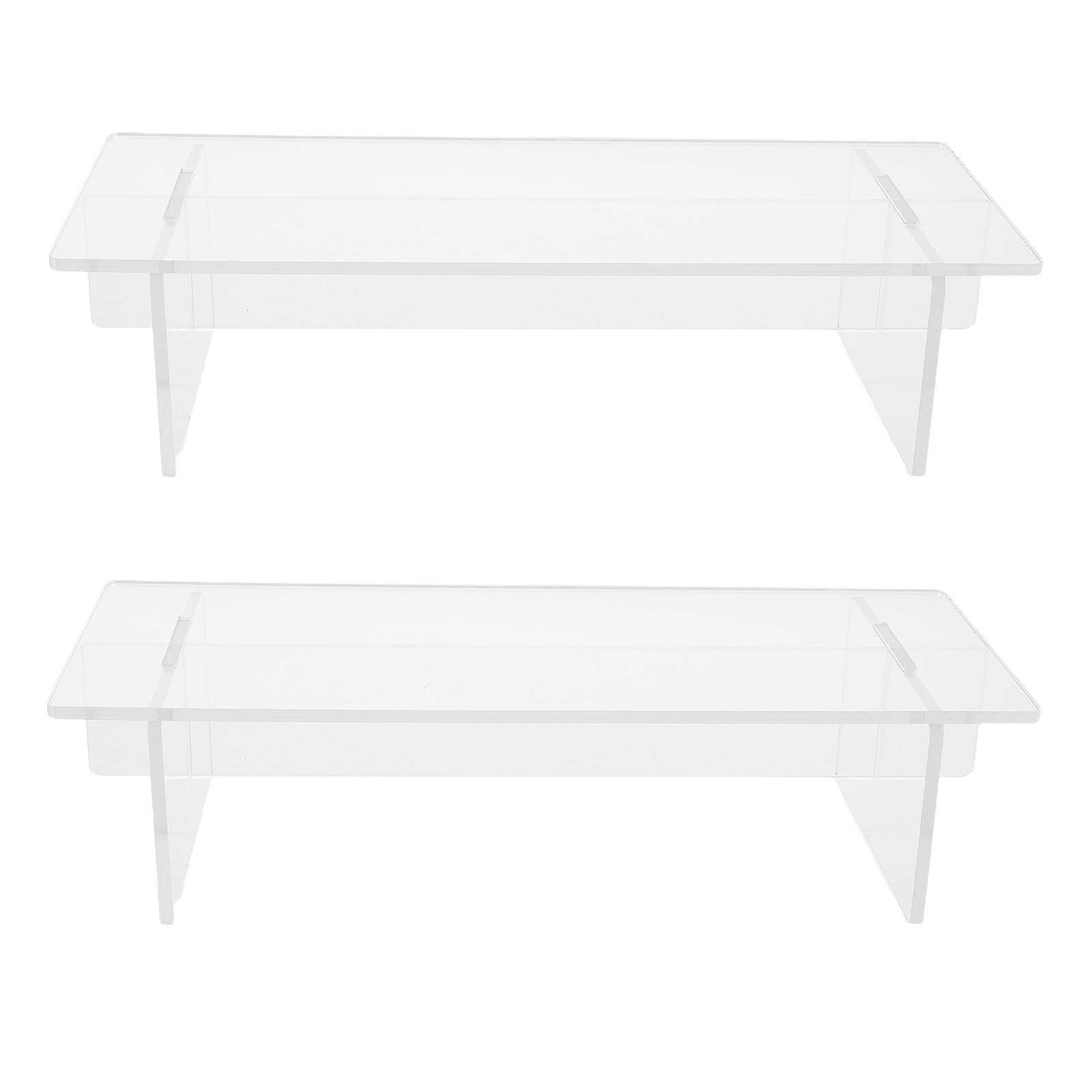 Acrylic Display Riser for Storing Action Figures 2Pcs Clear Transparent Stand