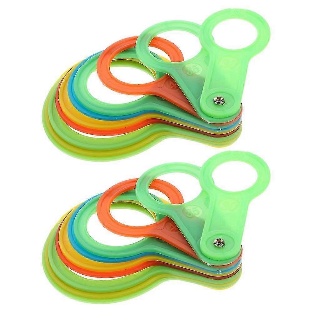 Fruit Sizing Measurement Tool Plastic Diameter Ruler for Grading Use 8Sets