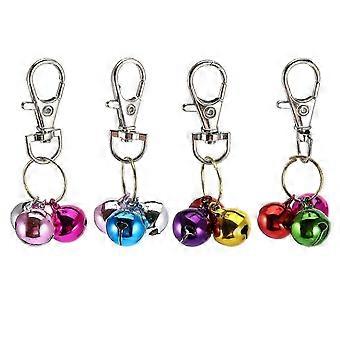 4PCS Pet Collar Bells Cat Training Charm Pendants Necklace Supplies