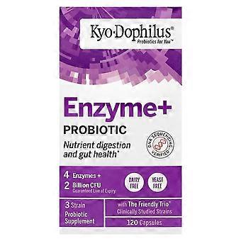 Kyolic, Kyo-Dophilus®, Enzyme+ Probiotic, 120 Capsules