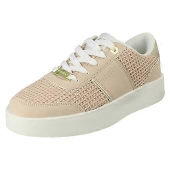 Ladies Elle Sport Casual Trainers Shoes F7312 - Pink Textile - UK Size 9 - EU Size 42 - US Size 11